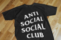 Playera Anti Social Club B 100% Algodón Cuello Redondo Manga Corta Premium Unisex
