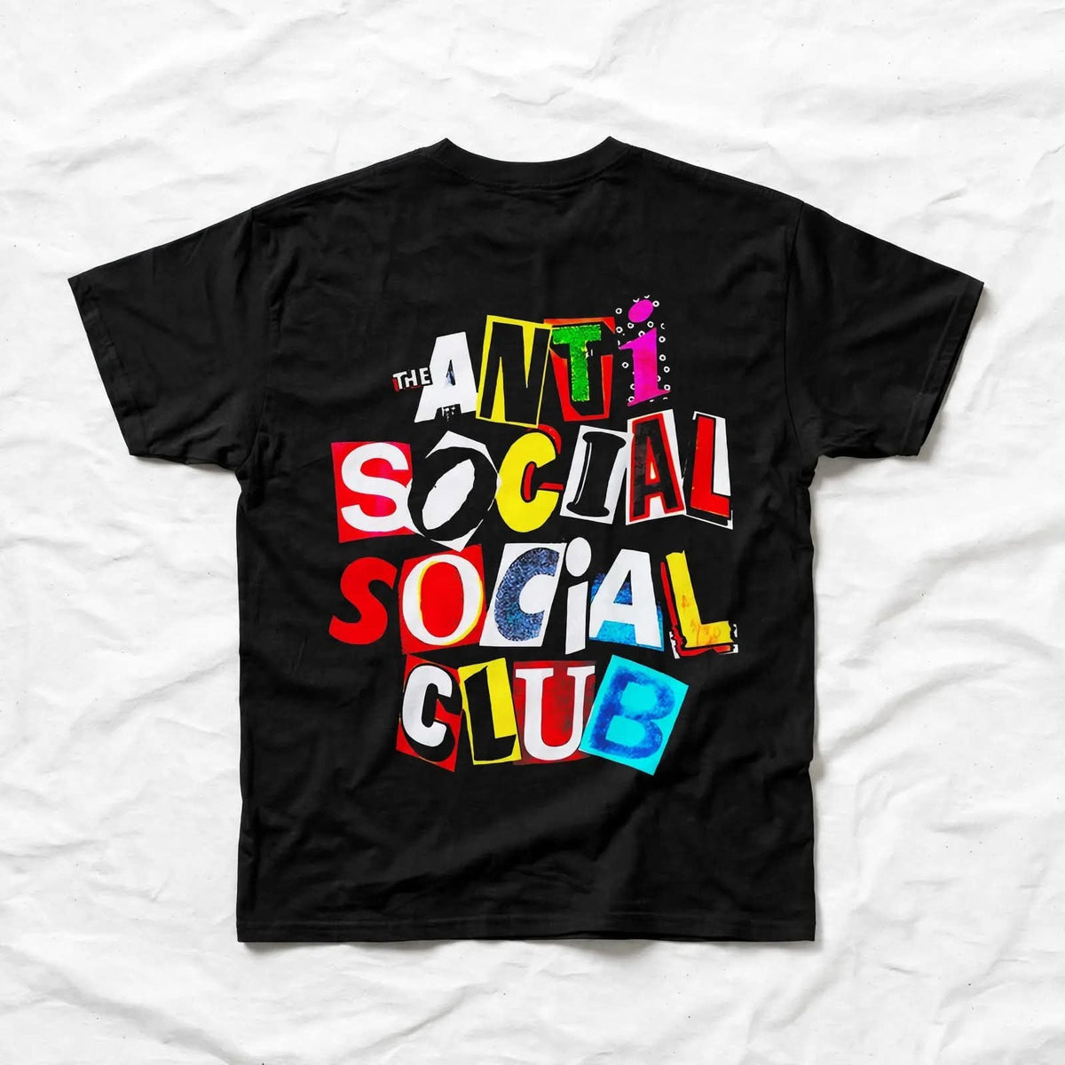 Playera Anti Social Club A 100% Algodón Cuello Redondo Manga Corta Premium Unisex Color Negro
