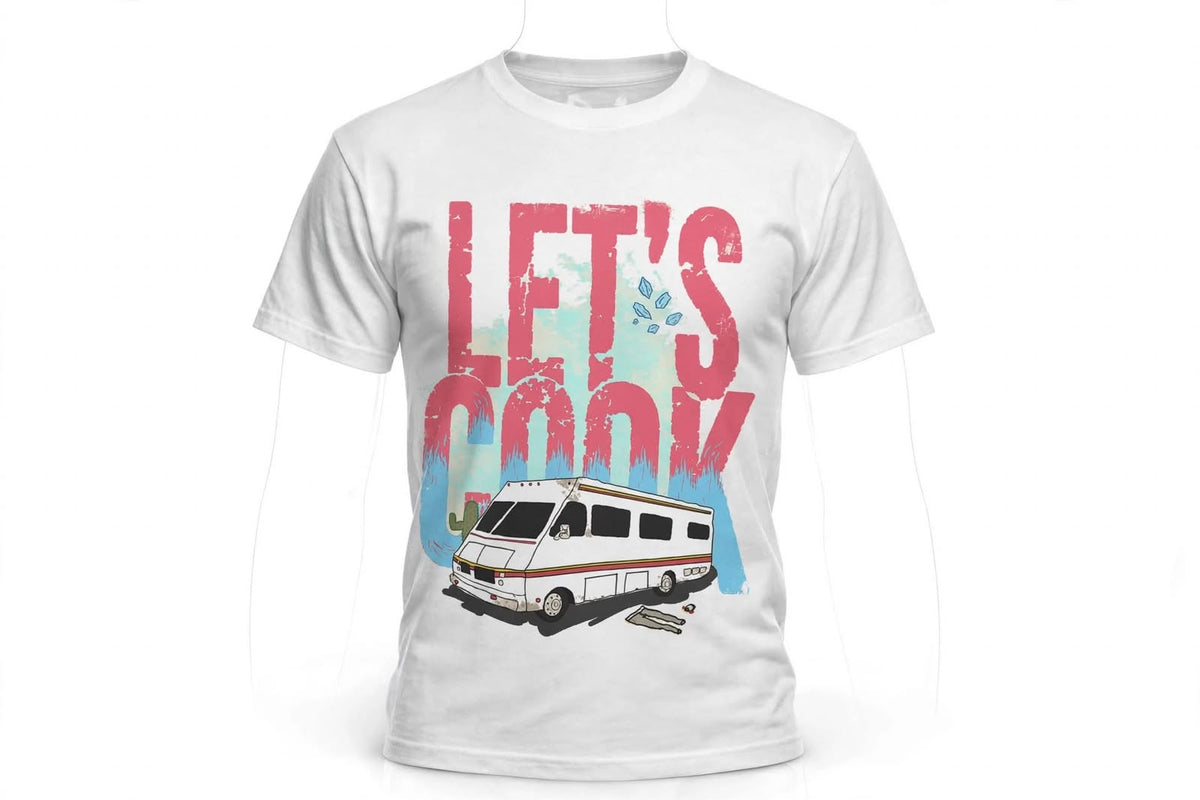 Playera Breaking Bad E 100% Algodón Cuello Redondo Manga Corta Premium Unisex Color Blanco