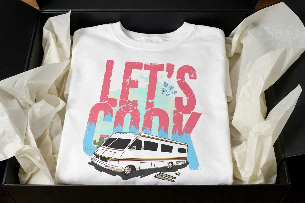 Playera Breaking Bad E 100% Algodón Cuello Redondo Manga Corta Premium Unisex Color Blanco