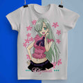 Playera Elizabeth Liones De Los 7 Pecados Capitales 100% Algodón Cuello Redondo Manga Corta Premium Unisex Color Blanco
