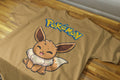 Playera Eevee Pokémon 100% Algodón Cuello Redondo Manga Corta Premium Unisex Color Cafe
