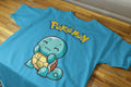 Playera Squirtle Pokémon 100% Algodón Cuello Redondo Manga Corta Premium Unisex Color Celeste