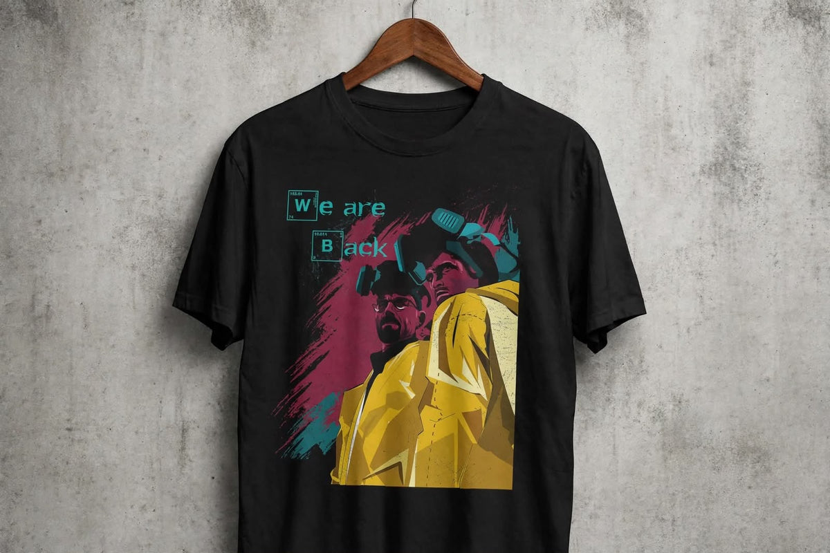 Playera Breaking Bad F 100% Algodón Cuello Redondo Manga Corta Premium Unisex Color Negro