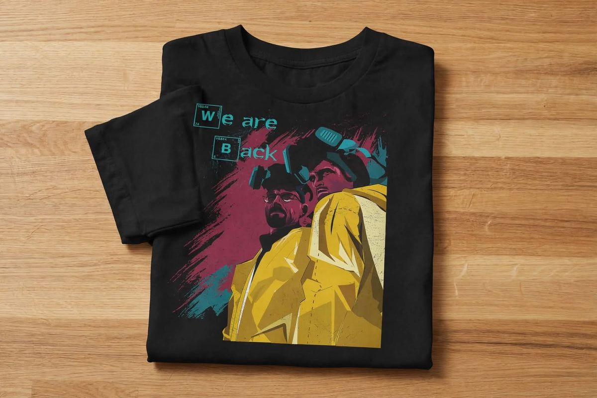 Playera Breaking Bad F 100% Algodón Cuello Redondo Manga Corta Premium Unisex Color Negro