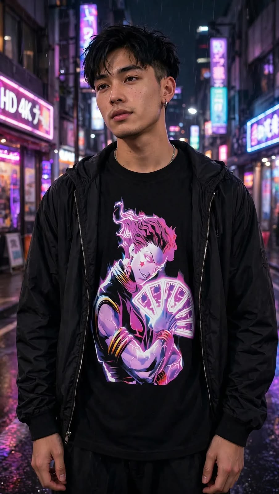 Playera Jojo´s Bizarre Adventure 100% Algodón Cuello Redondo Manga Corta Premium Unisex Color Negro