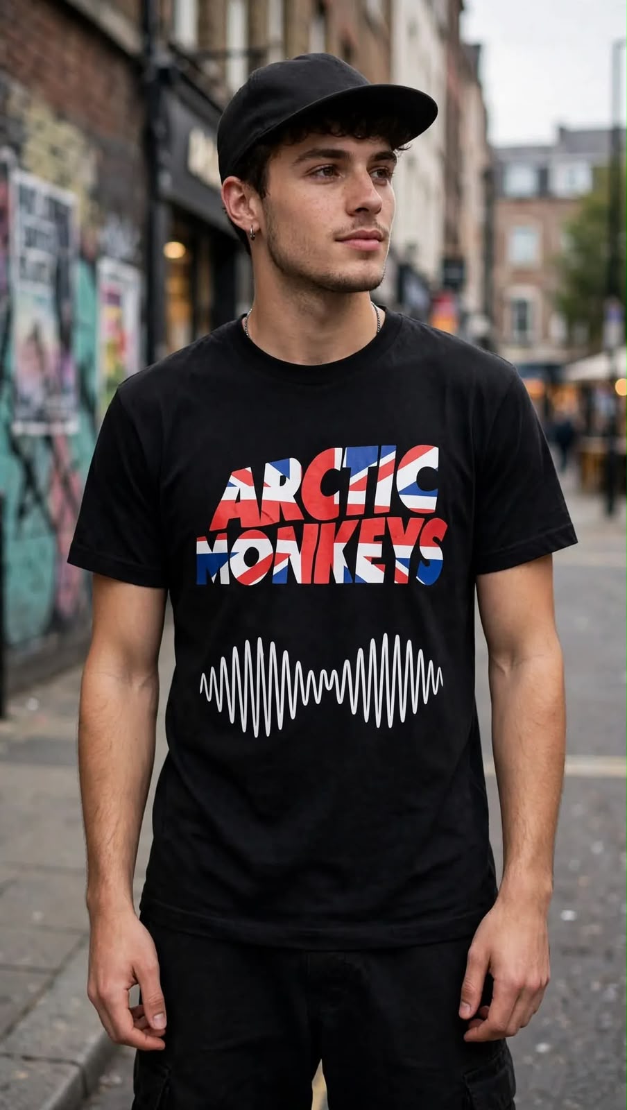 Playera Arctic Monkeys 100% Algodón Cuello Redondo Manga Corta Premium Unisex Color Negro
