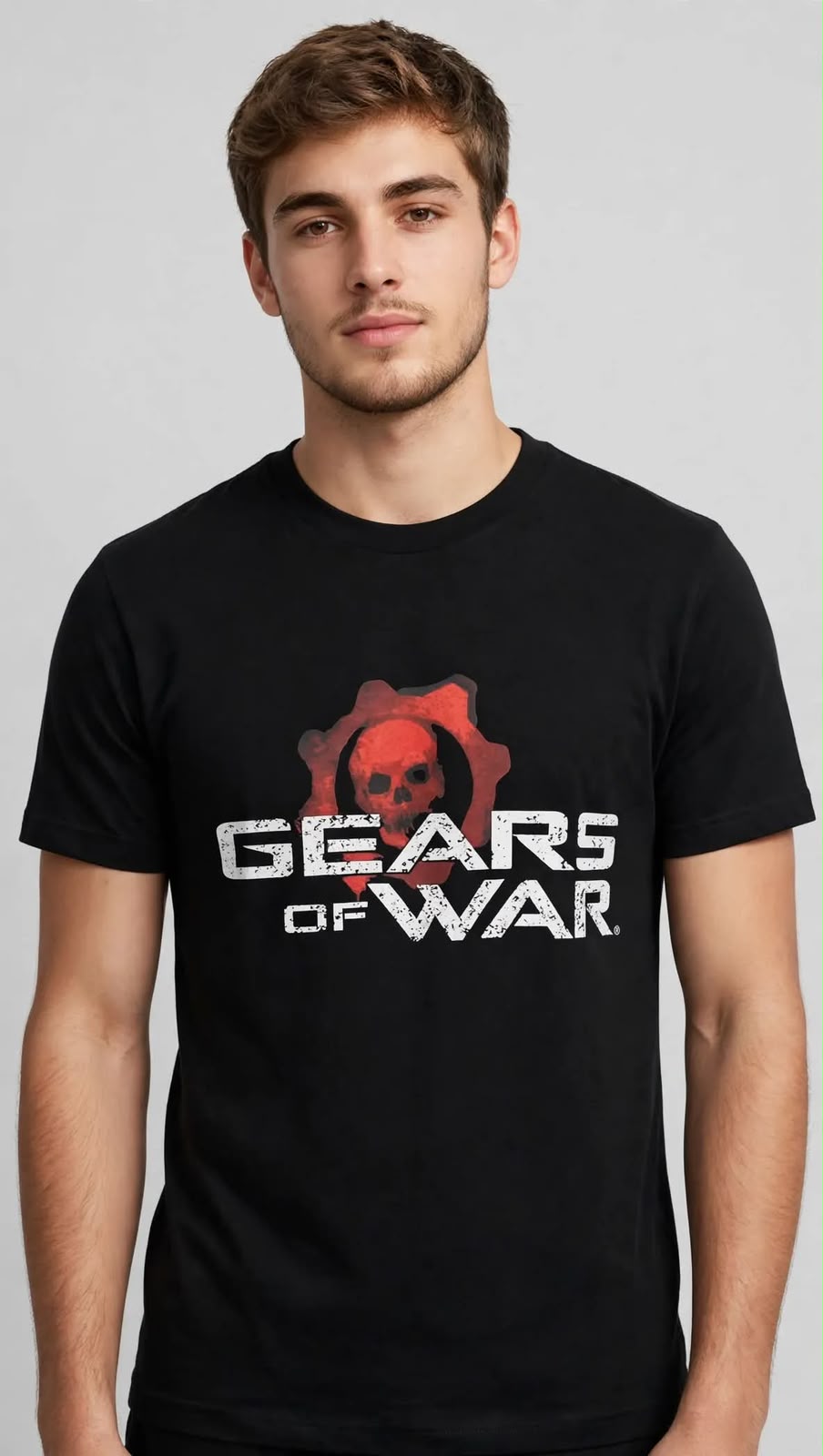 Playera Gears Of War 100% Algodón Cuello Redondo Manga Corta Premium Unisex Color Negro