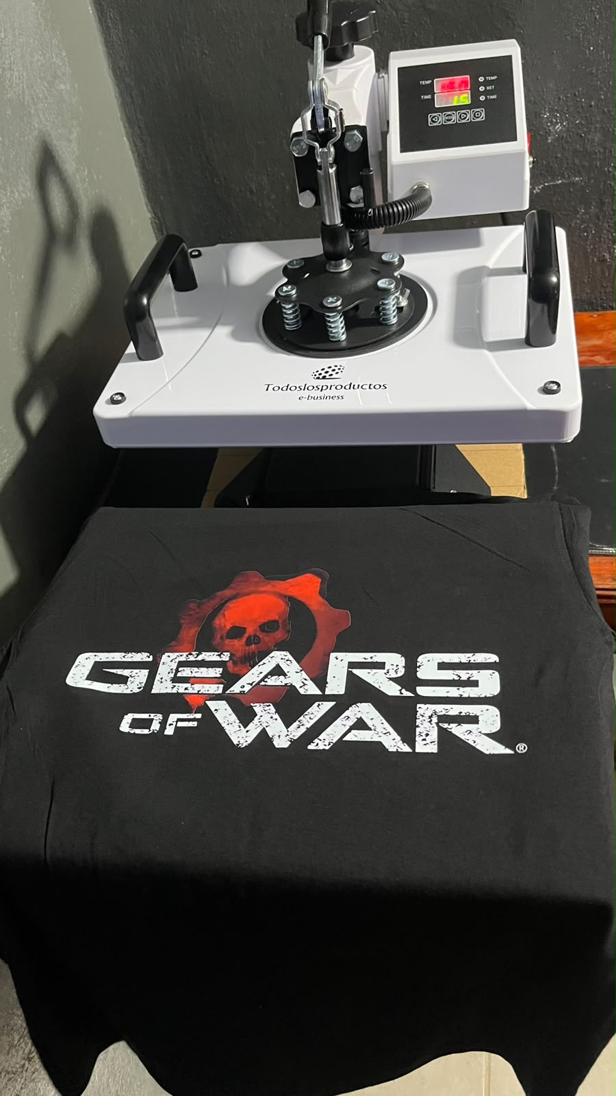 Playera Gears Of War 100% Algodón Cuello Redondo Manga Corta Premium Unisex Color Negro
