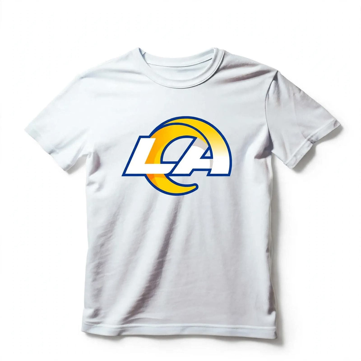 Playera LA 100% Algodón Cuello Redondo Manga Corta Premium Unisex Color Blanco