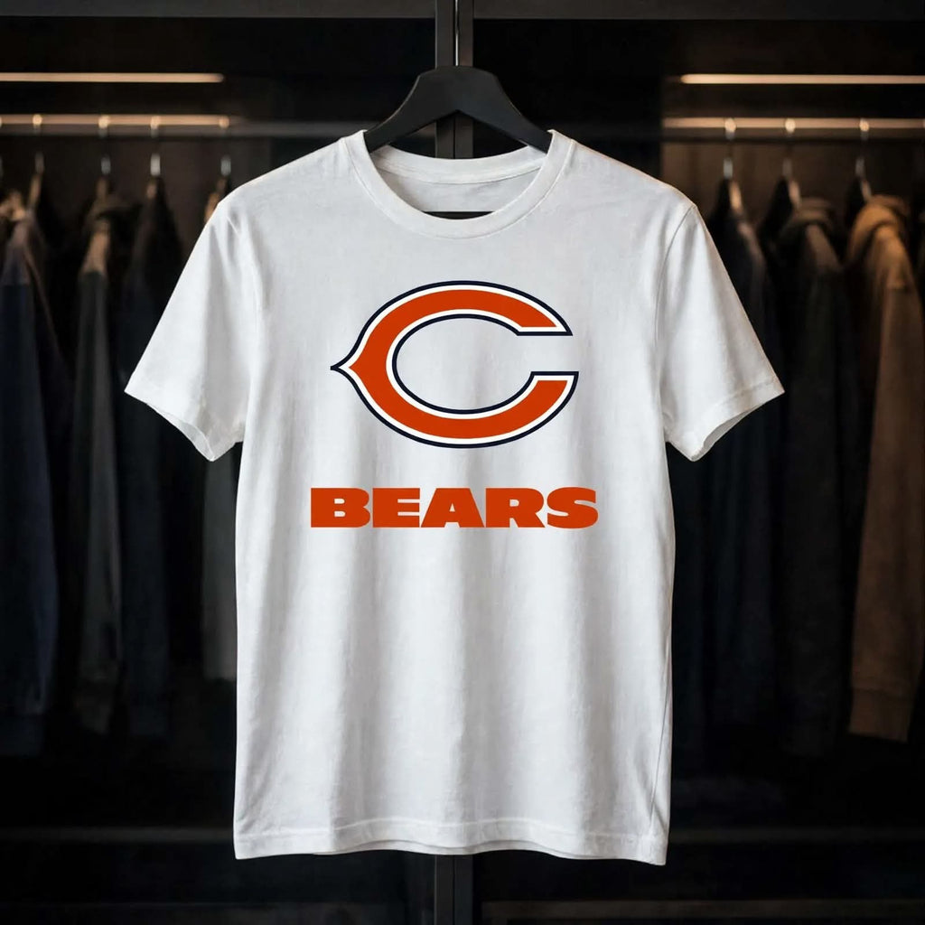 Playera C Bears 100% Algodón Cuello Redondo Manga Corta Premium Unisex Color Blanco
