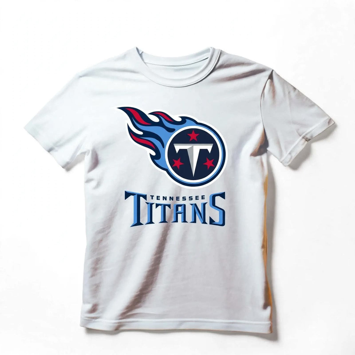 Playera Tennessee Titans 100% Algodón Cuello Redondo Manga Corta Premium Unisex Color Blanco
