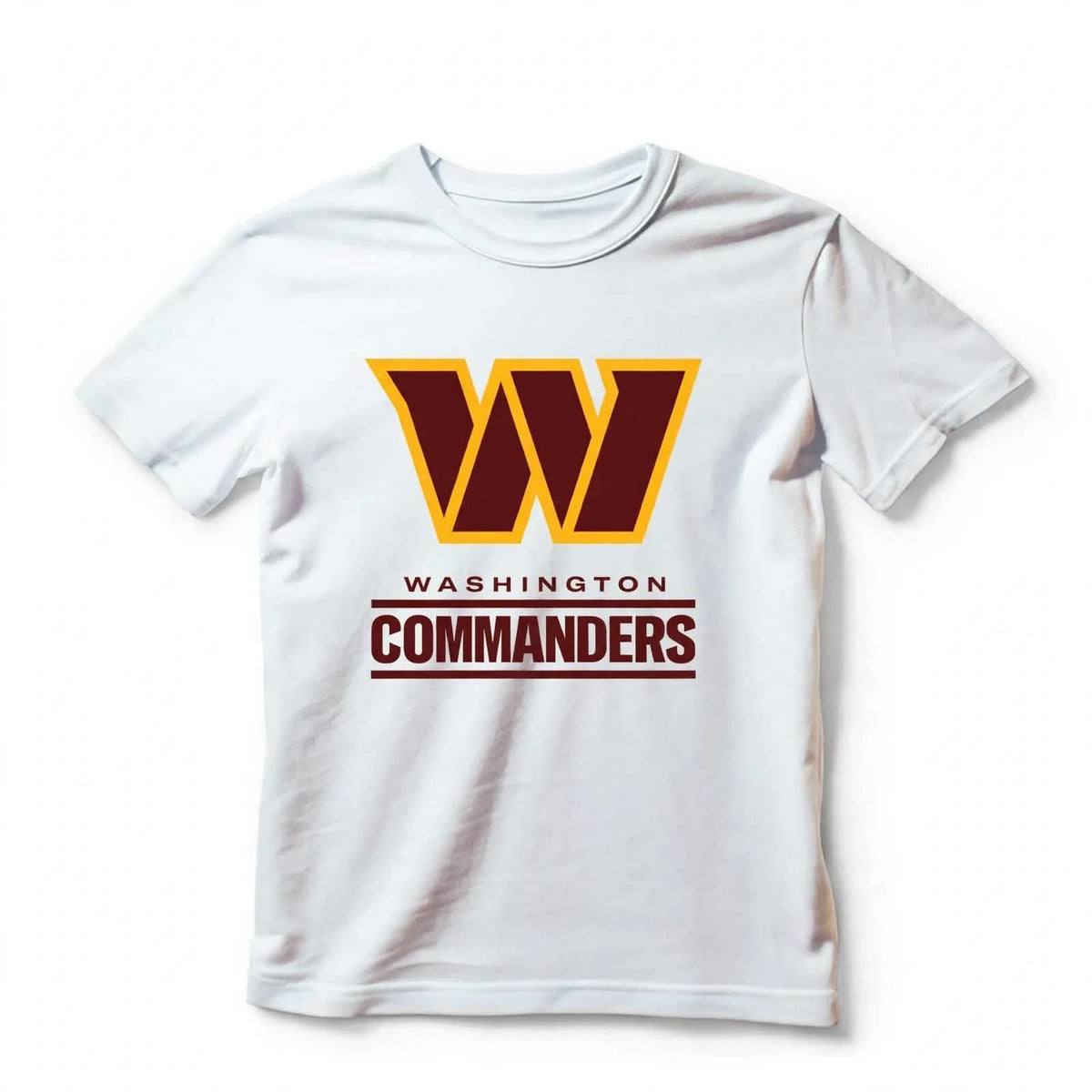 Playera Washington Commanders 100% Algodón Cuello Redondo Manga Corta Premium Unisex Color Blanco