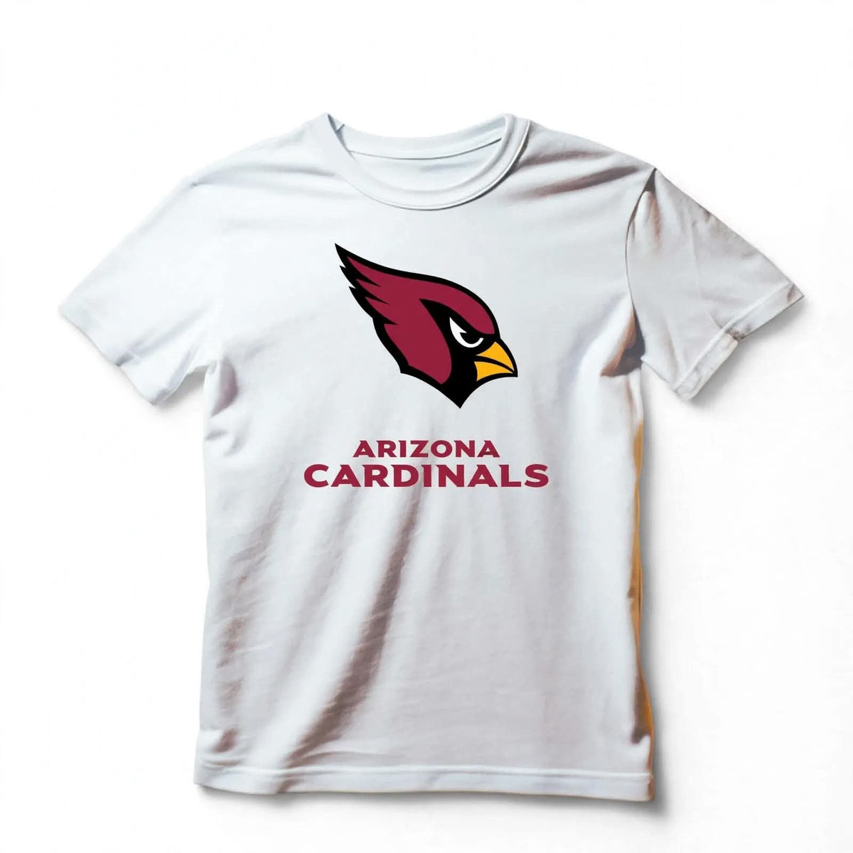 Playera Arizona Cardinals 100% Algodón Cuello Redondo Manga Corta Premium Unisex Color Blanco