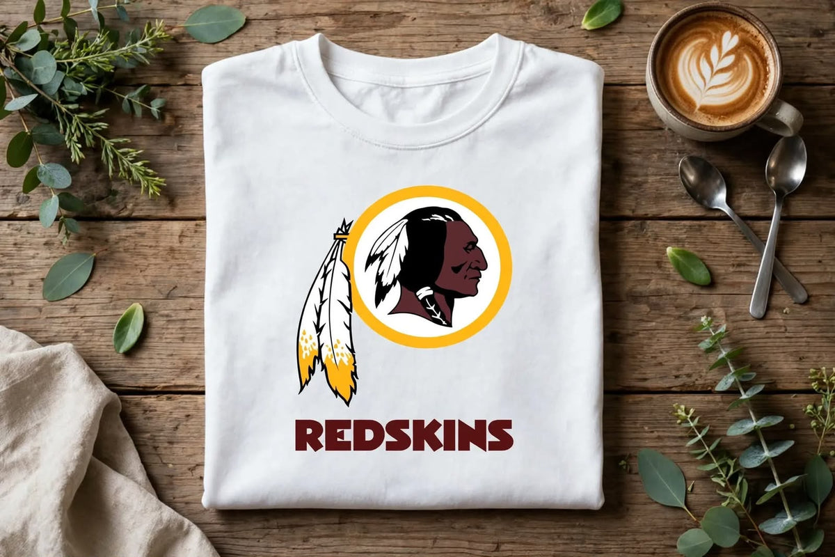 Playera Redskins 100% Algodón Cuello Redondo Manga Corta Premium Unisex Color Blanco