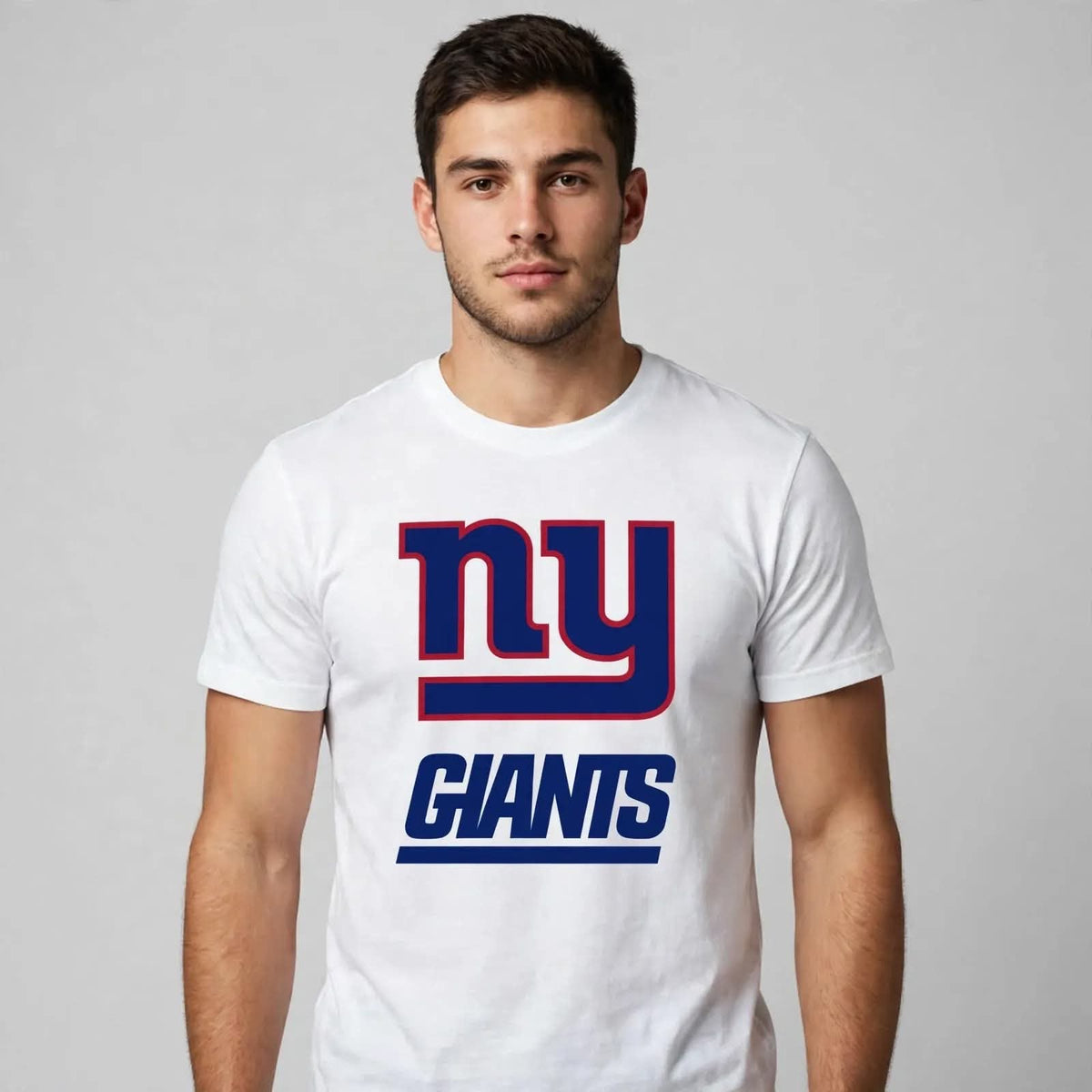 Playera Giants Ny 100% Algodón Cuello Redondo Manga Corta Premium Unisex Color Blanco