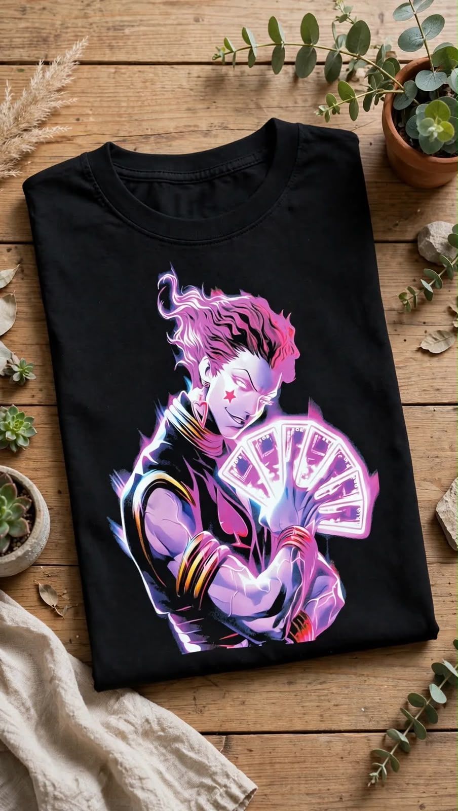 Playera Jojo´s Bizarre Adventure 100% Algodón Cuello Redondo Manga Corta Premium Unisex Color Negro