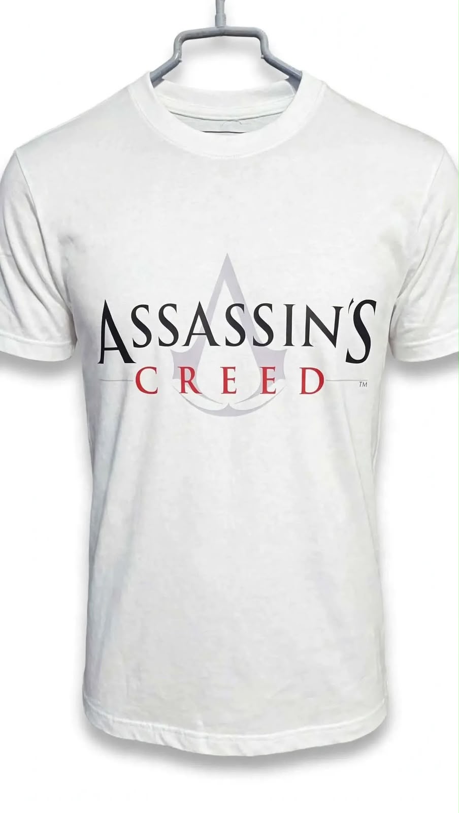 Playera Assassin´s Creed 100% Algodón Cuello Redondo Manga Corta Premium Unisex Color Blanco