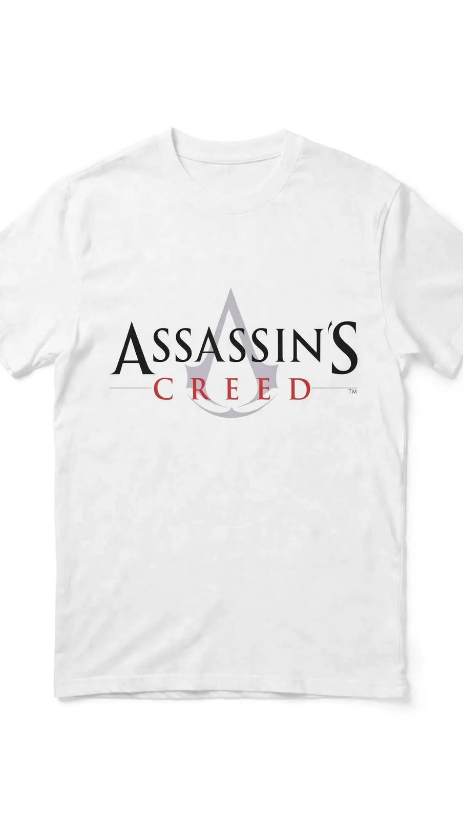 Playera Assassin´s Creed 100% Algodón Cuello Redondo Manga Corta Premium Unisex Color Blanco