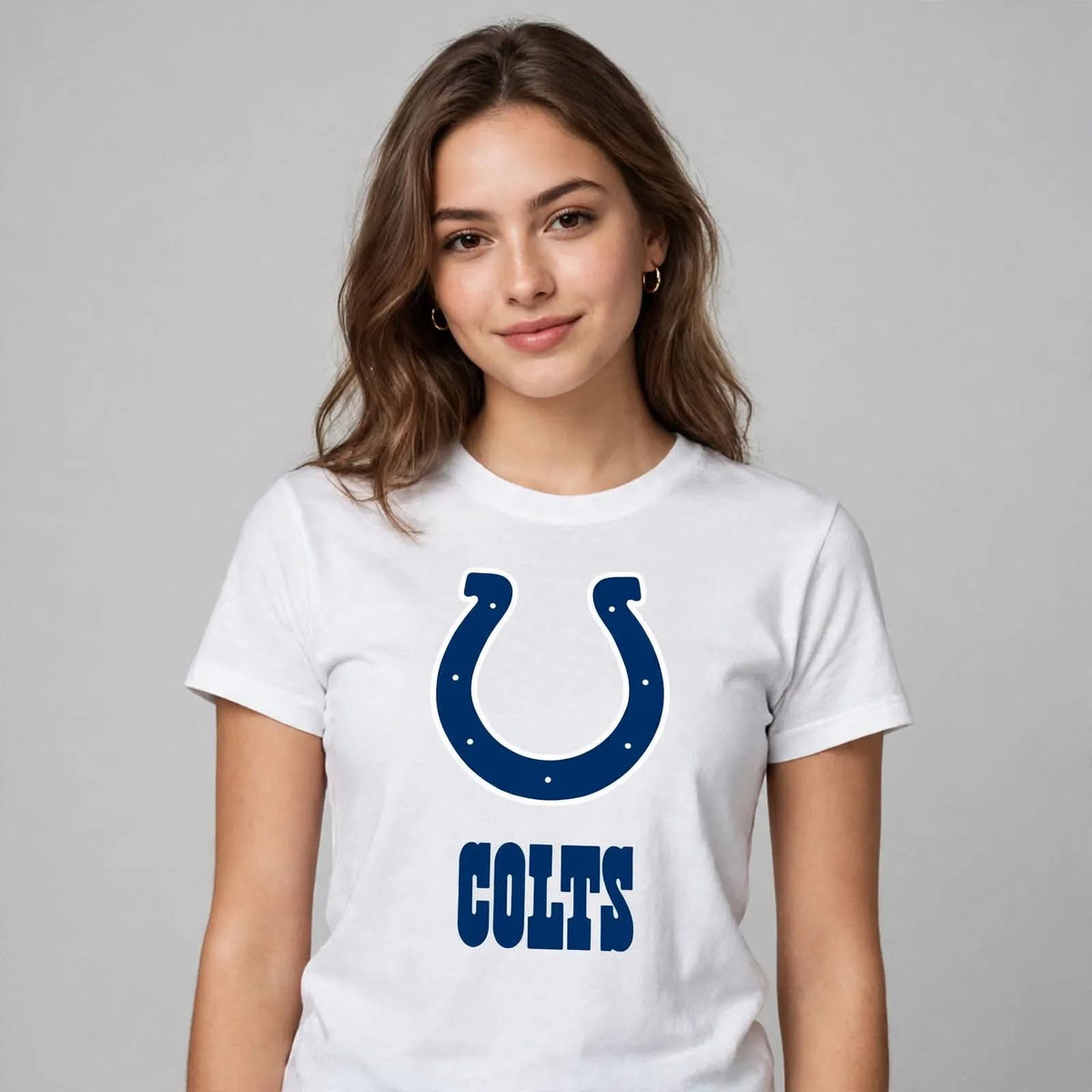 Playera Colts 100% Algodón Cuello Redondo Manga Corta Premium Unisex Color Blanco