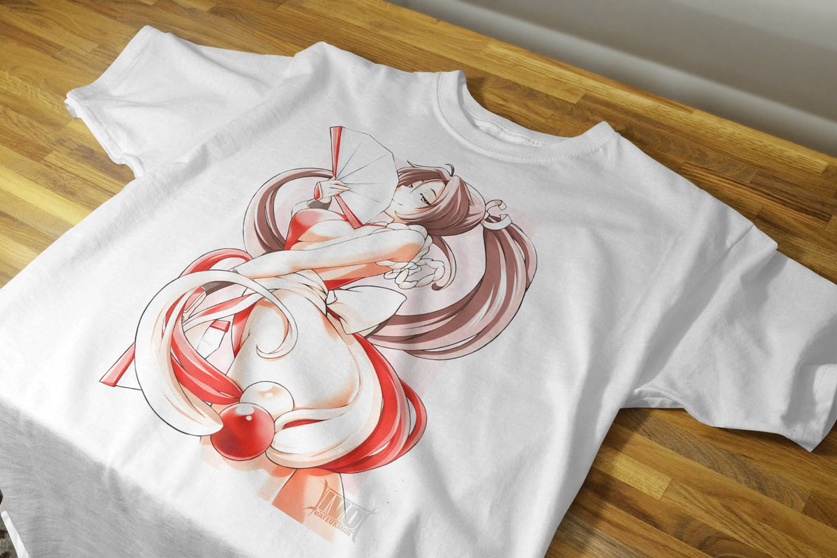 Playera Mai Shiranui The King Of Fighters 100% Algodón Cuello Redondo Manga Corta Premium Unisex Color Blanco