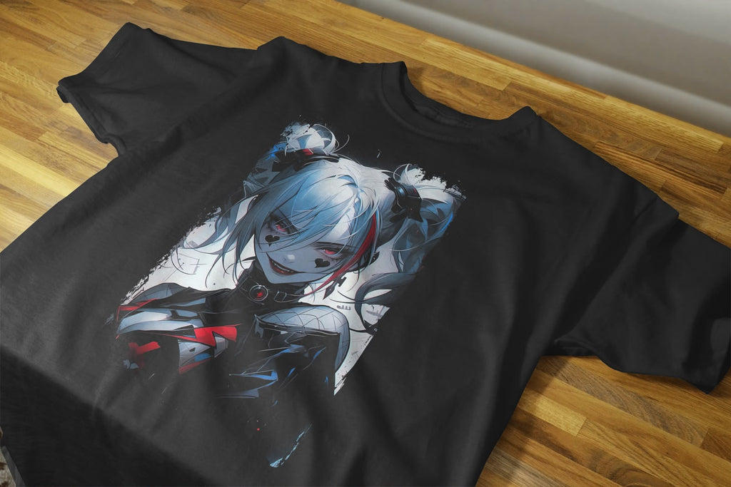 Playera Harley Quinn 100% Algodón Cuello Redondo Manga Corta Premium Unisex Color Negro