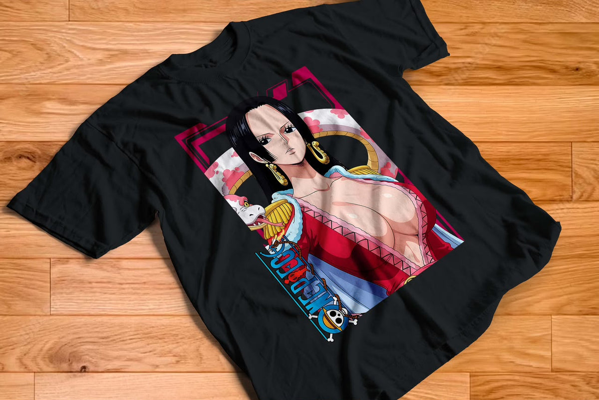 Playera Nico Robin One Pice 100% Algodón Cuello Redondo Manga Corta Premium Unisex Color Negro