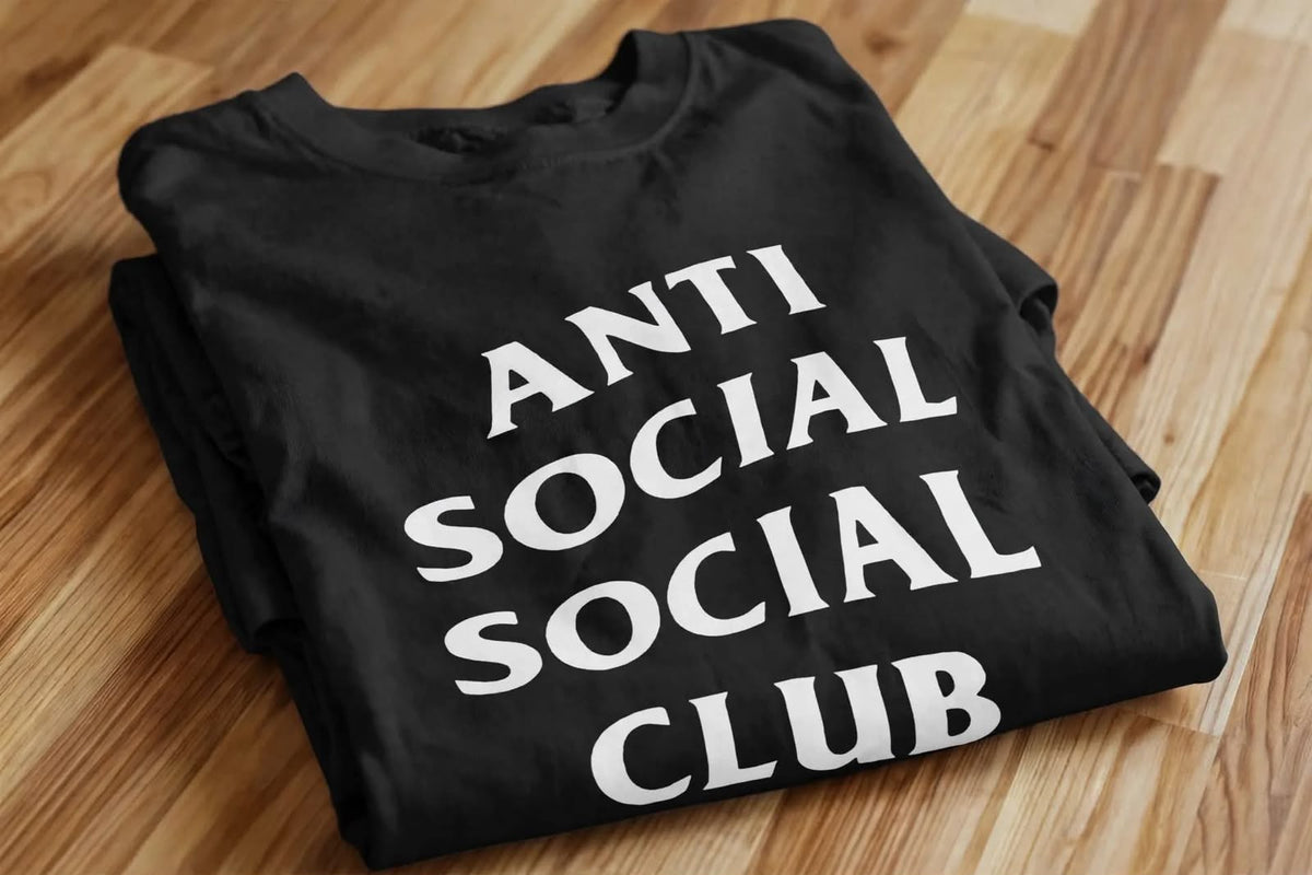Playera Anti Social Club B 100% Algodón Cuello Redondo Manga Corta Premium Unisex