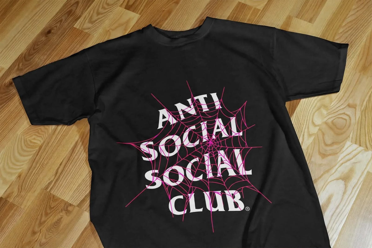 Playera Anti Social Club D 100% Algodón Cuello Redondo Manga Corta Premium Unisex Color Negro