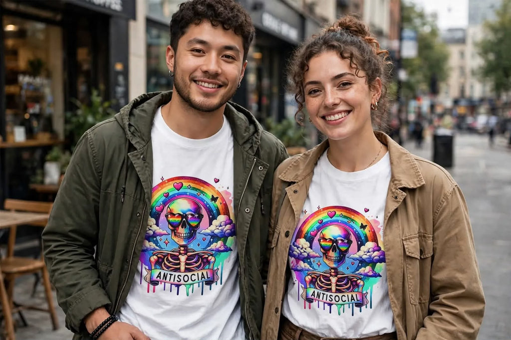 Playera Anti Social Club E 100% Algodón Cuello Redondo Manga Corta Premium Unisex Color Blanco