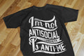 Playera Anti Social Club C 100% Algodón Cuello Redondo Manga Corta Premium Unisex Color Negro