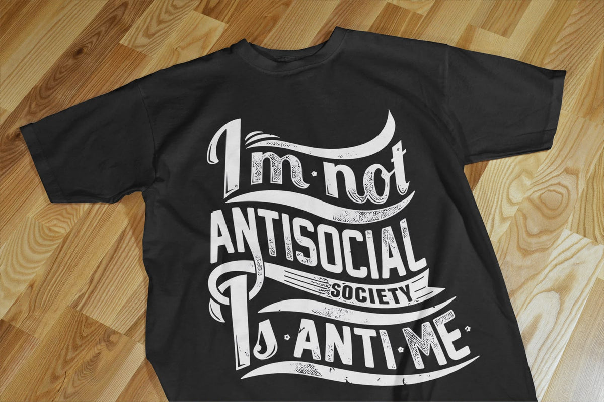 Playera Anti Social Club C 100% Algodón Cuello Redondo Manga Corta Premium Unisex Color Negro