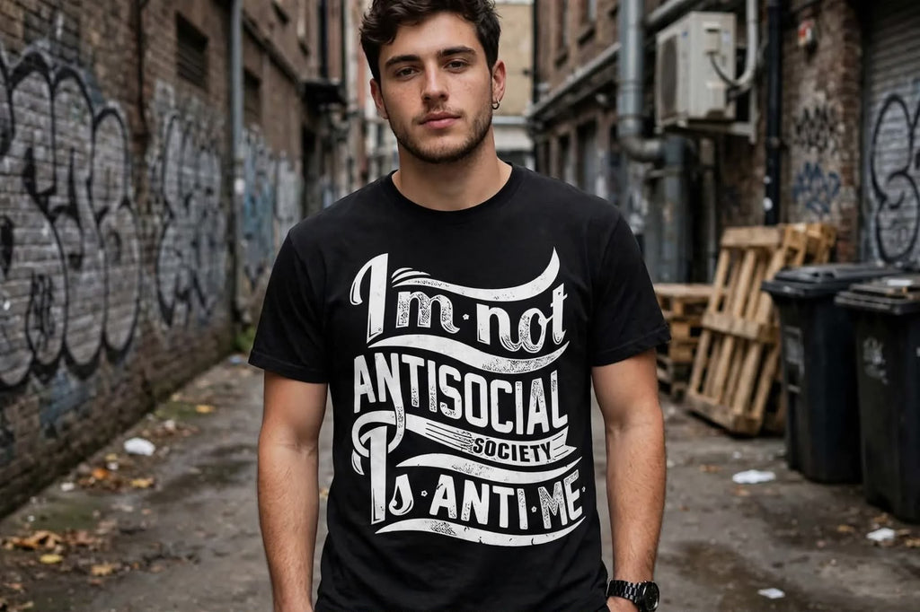 Playera Anti Social Club C 100% Algodón Cuello Redondo Manga Corta Premium Unisex Color Negro