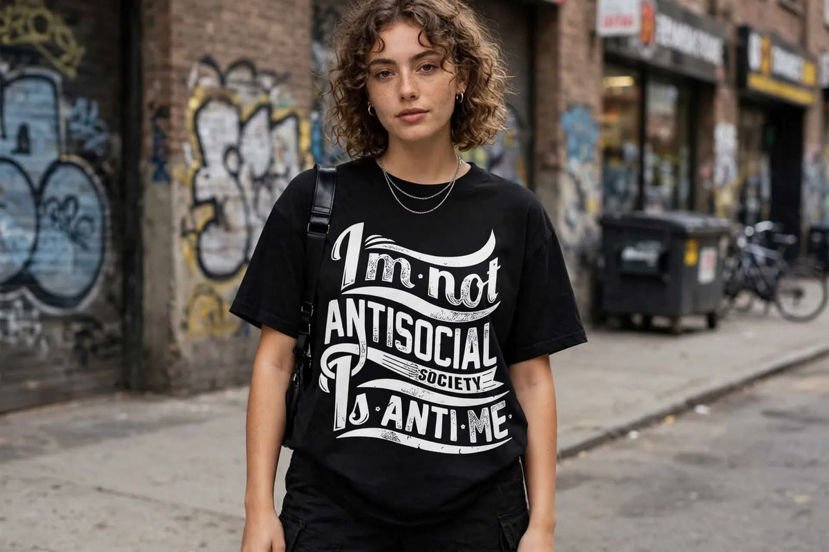 Playera Anti Social Club C 100% Algodón Cuello Redondo Manga Corta Premium Unisex Color Negro