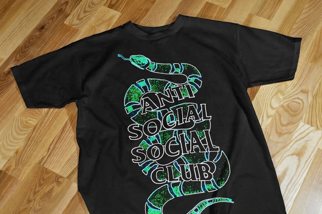 Playera Anti Social Club G 100% Algodón Cuello Redondo Manga Corta Premium Unisex Color Negro
