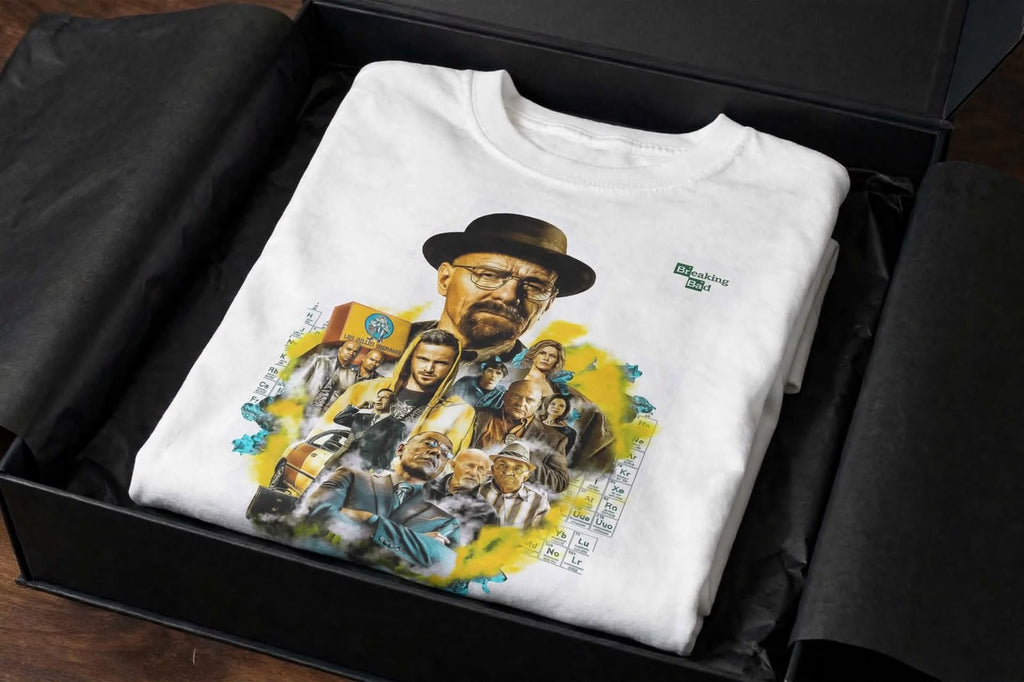 Playera Breaking Bad C 100% Algodón Cuello Redondo Manga Corta Premium Unisex Color Blanco