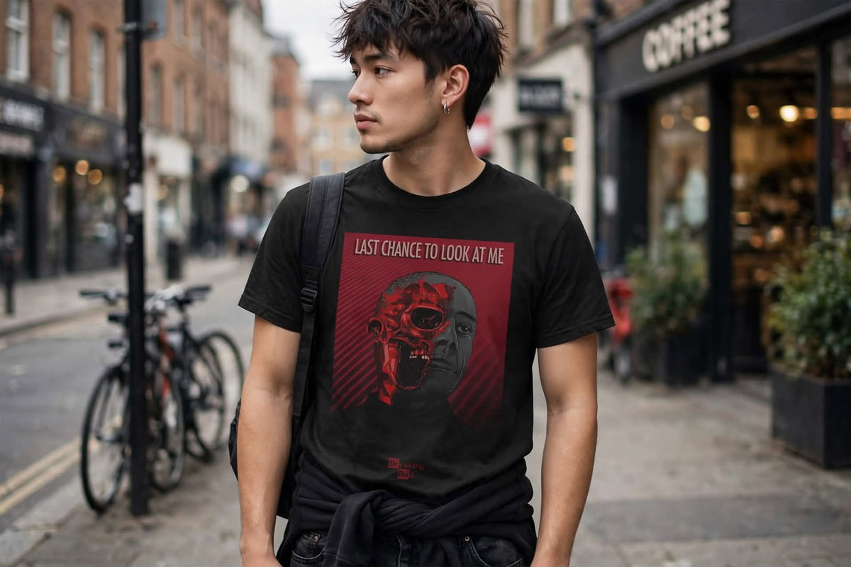 Playera Breaking Bad H 100% Algodón Cuello Redondo Manga Corta Premium Unisex Color Negro