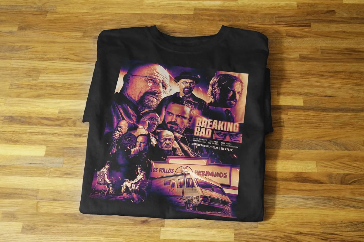 Playera Breaking Bad K 100% Algodón Cuello Redondo Manga Corta Premium Unisex Color Negro