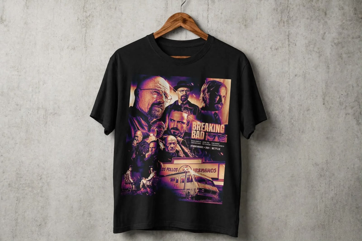 Playera Breaking Bad K 100% Algodón Cuello Redondo Manga Corta Premium Unisex Color Negro