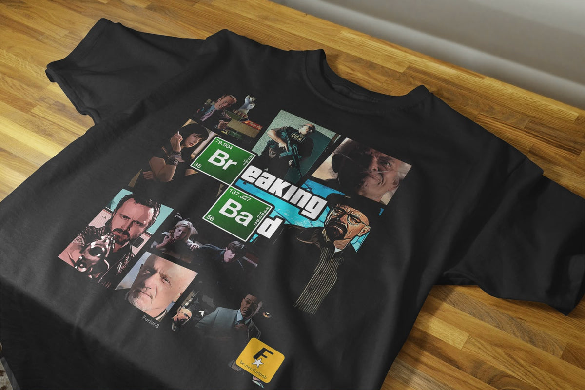 Playera Breaking Bad A 100% Algodón Cuello Redondo Manga Corta Premium Unisex Color Negro