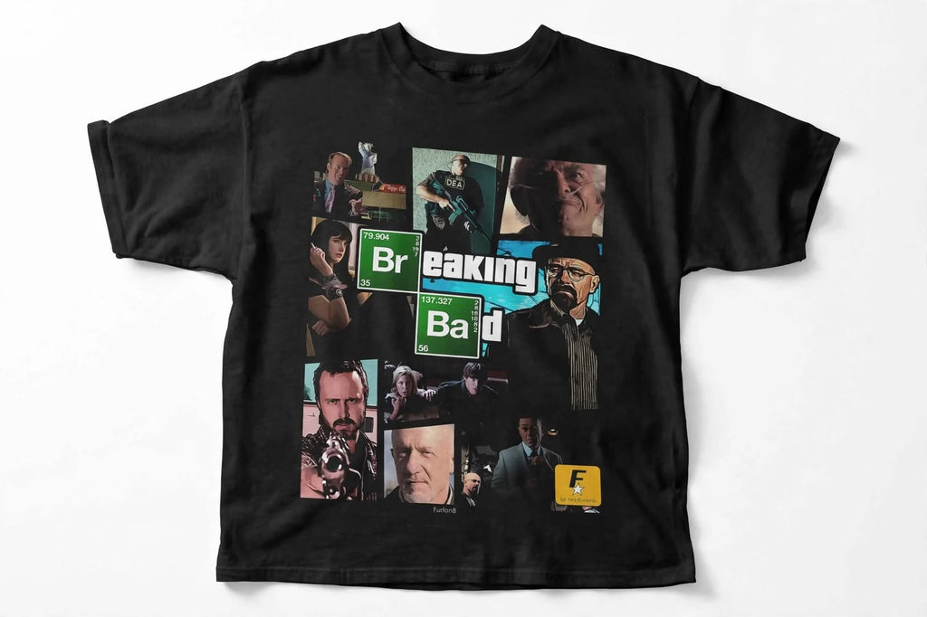 Playera Breaking Bad A 100% Algodón Cuello Redondo Manga Corta Premium Unisex Color Negro