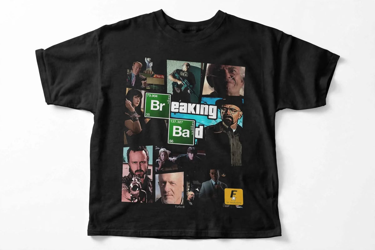 Playera Breaking Bad A 100% Algodón Cuello Redondo Manga Corta Premium Unisex Color Negro
