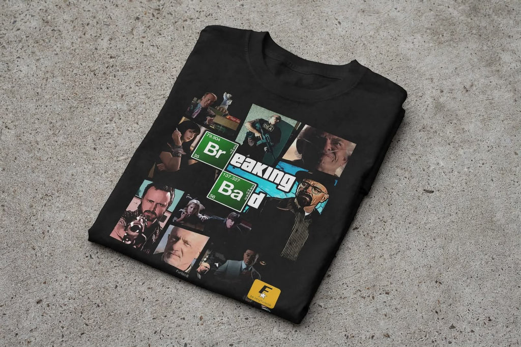 Playera Breaking Bad A 100% Algodón Cuello Redondo Manga Corta Premium Unisex Color Negro