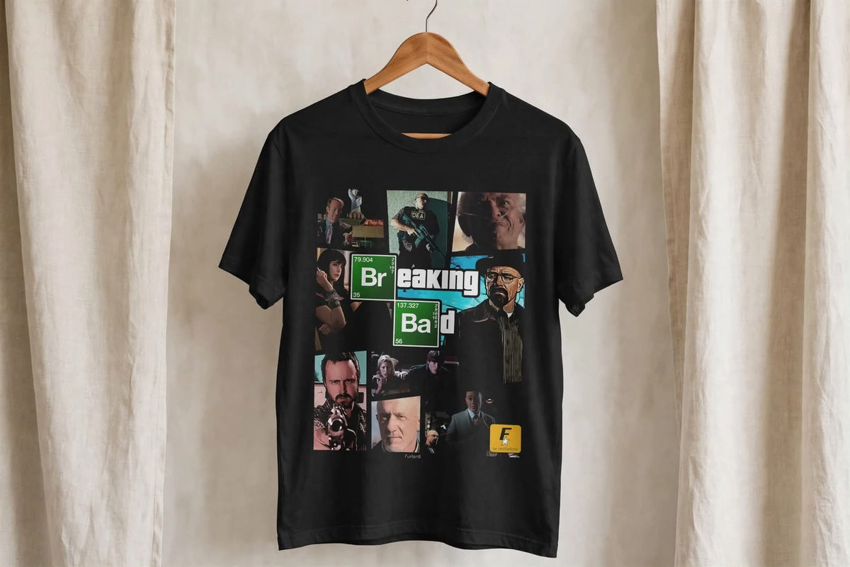 Playera Breaking Bad A 100% Algodón Cuello Redondo Manga Corta Premium Unisex Color Negro