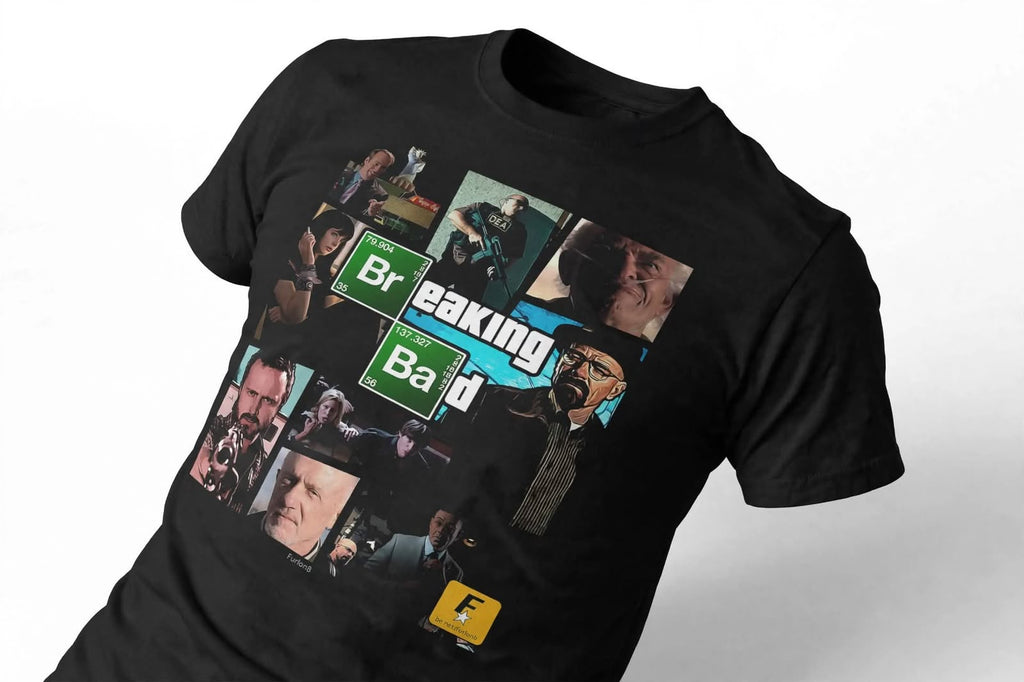 Playera Breaking Bad A 100% Algodón Cuello Redondo Manga Corta Premium Unisex Color Negro