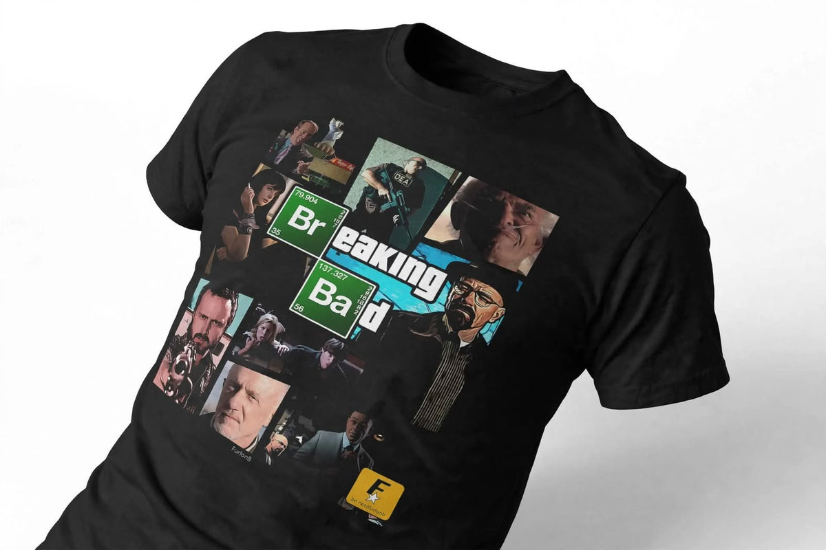 Playera Breaking Bad A 100% Algodón Cuello Redondo Manga Corta Premium Unisex Color Negro