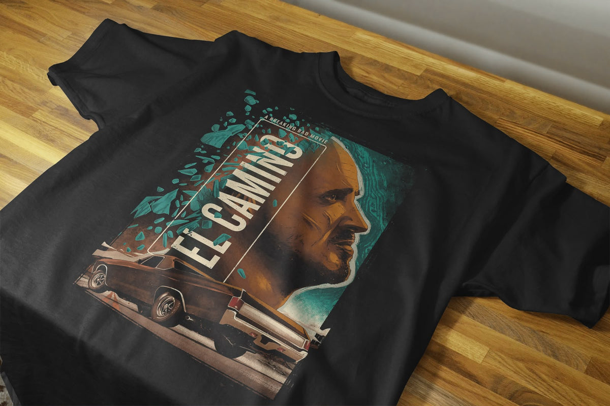 Playera Breaking Bad J 100% Algodón Cuello Redondo Manga Corta Premium Unisex Color Negro