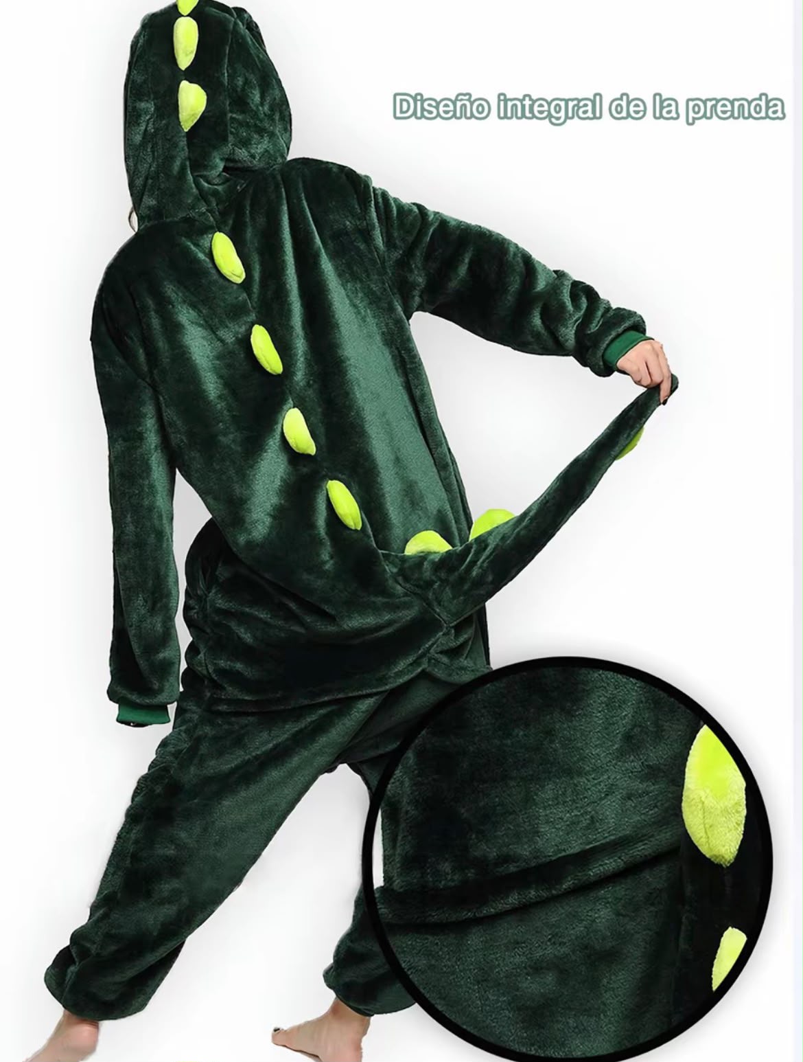 Pijama Térmica Dinosaurio Adultos Unisex Con Capucha