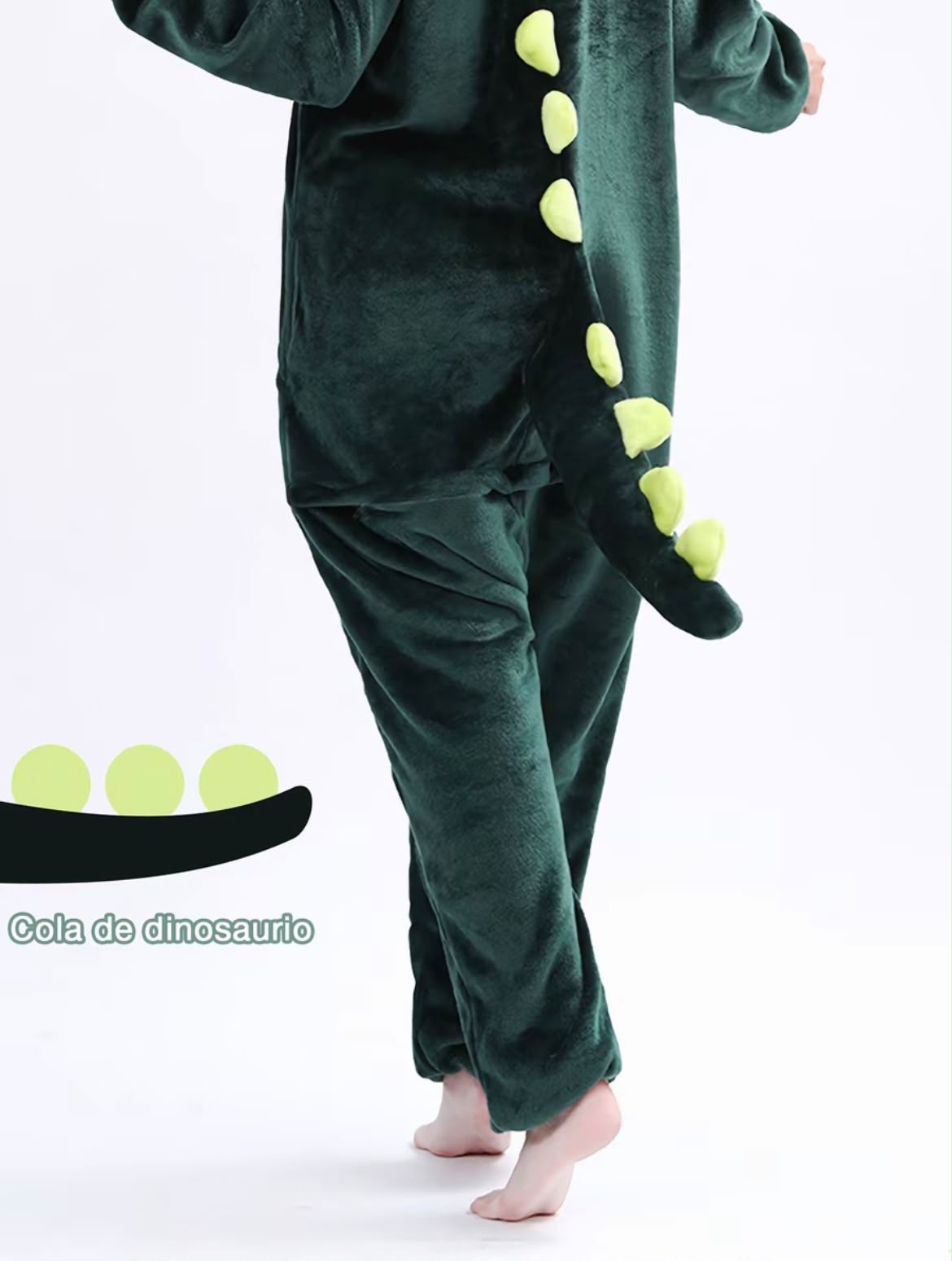 Pijama Térmica Dinosaurio Adultos Unisex Con Capucha