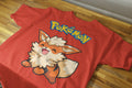 Playera Arcanine Pokémon 100% Algodón Cuello Redondo Manga Corta Premium Unisex Color Rojo
